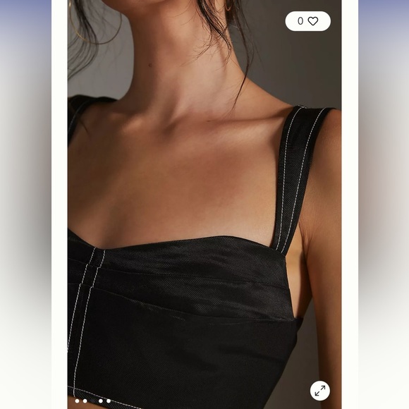 Anthropologie SEAMED CORSET Size L. - Picture 3 of 5